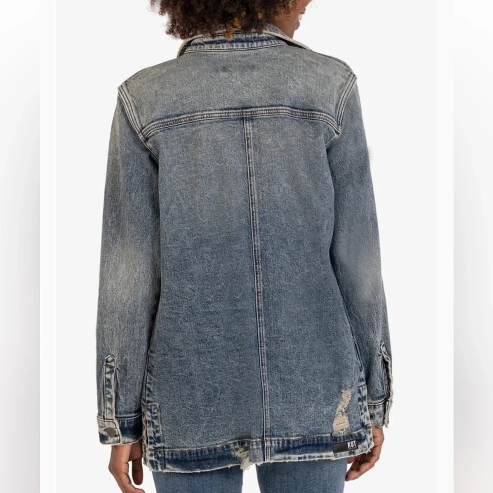 Kut from the Kloth Joni Denim Shirt Jacket in Adore Wash Size Small